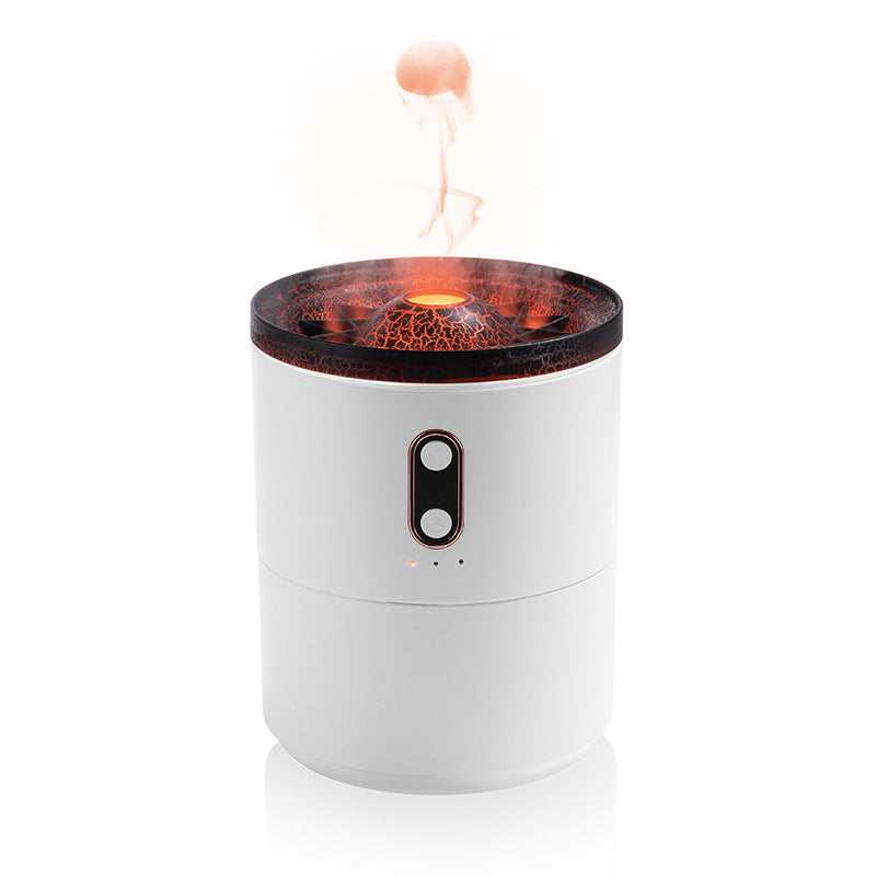 Vulkaanvlam Aroma Essentile Olie Diffuser met Nachtlamp