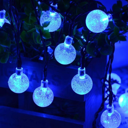 Remote Control Usb Bubble Ball Outdoor Holiday Decoration String Light