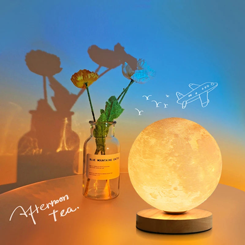 Creatieve 3D Magnetische Zwevende Maanlamp met Aanraakbediening