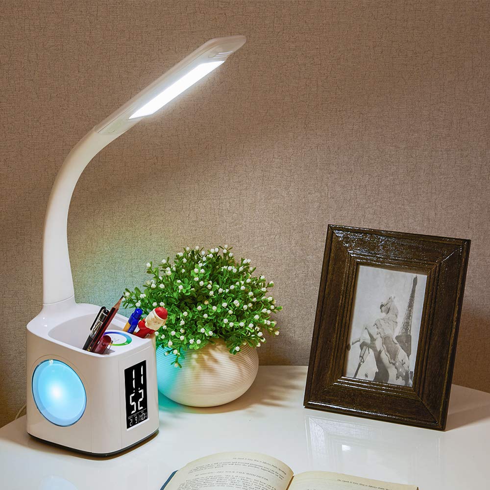 LED Bureau Lamp met USB Oplaadpoort en Kalender