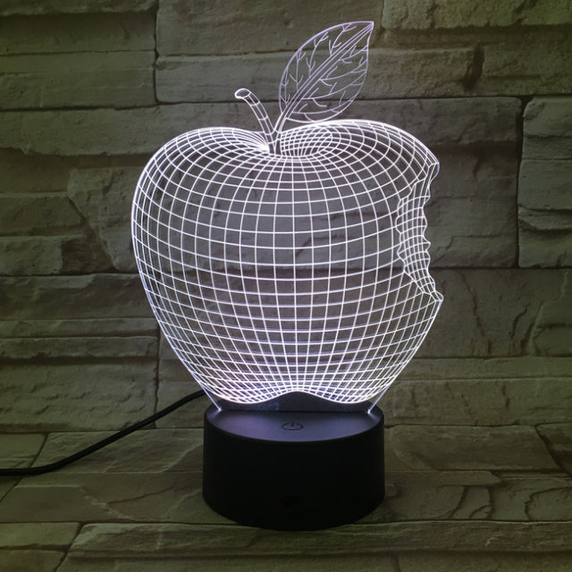 Nova Fruit Nachtlamp – kleurrijk 3D fruit nachtlampje