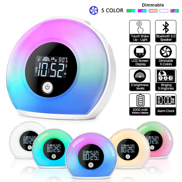 Echo Wekkerlamp – digitale wekker met sfeerlicht