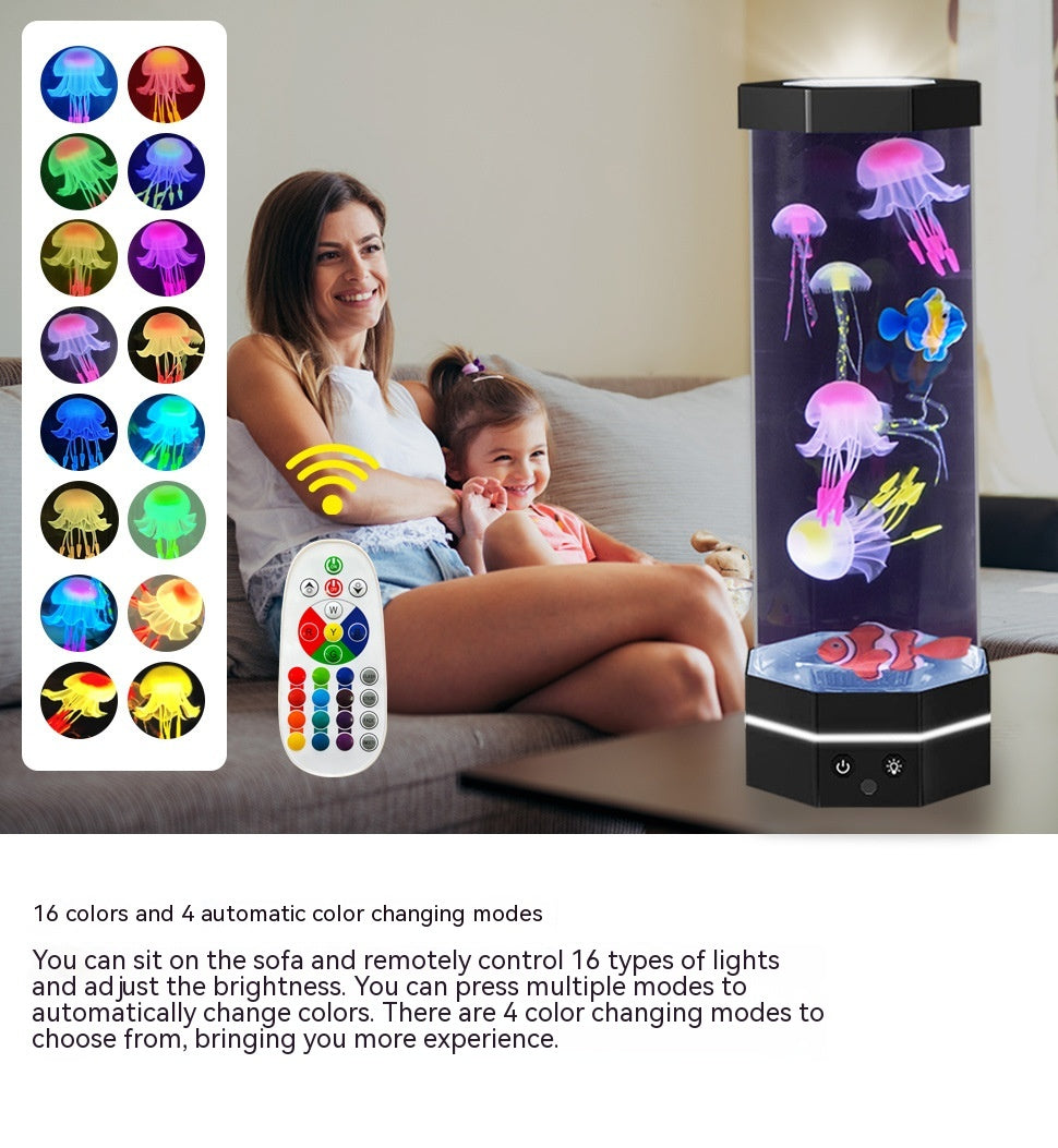 Jellyfish Lava Lamp - 17 Kleuren Veranderende Jellyfish Lamp