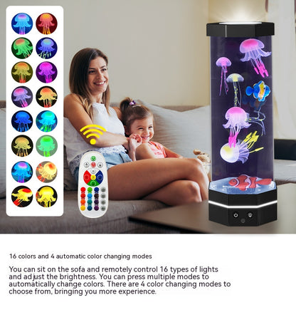 Jellyfish Lava Lamp - 17 Kleuren Veranderende Jellyfish Lamp