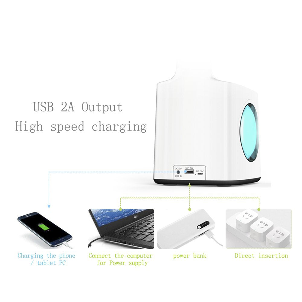 LED Bureau Lamp met USB Oplaadpoort en Kalender