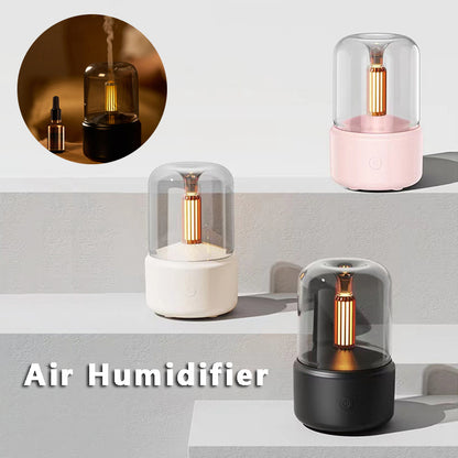 Sfeerverlichting Luchtbevochtiger Kaarslicht Aroma Diffuser 120ml