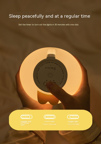 Schattige Eend LED Nachtlamp Cartoon Silicoon Oplaadbaar