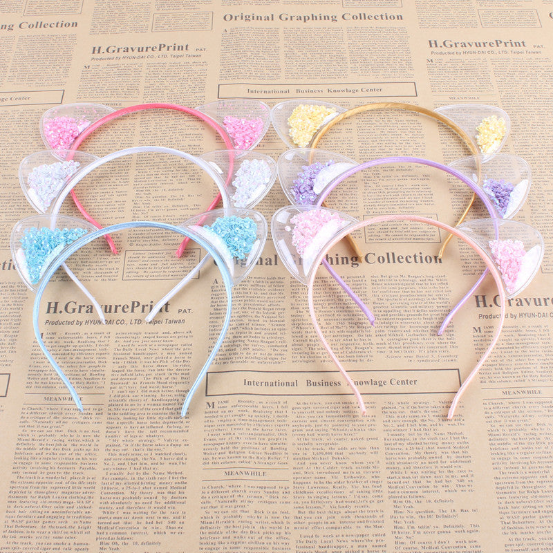 Kattenoortjes Haarband – glitter kattenoortjes diadeem