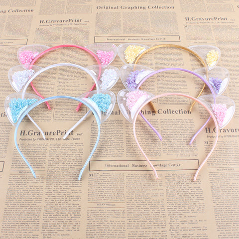 Kattenoortjes Haarband – glitter kattenoortjes diadeem