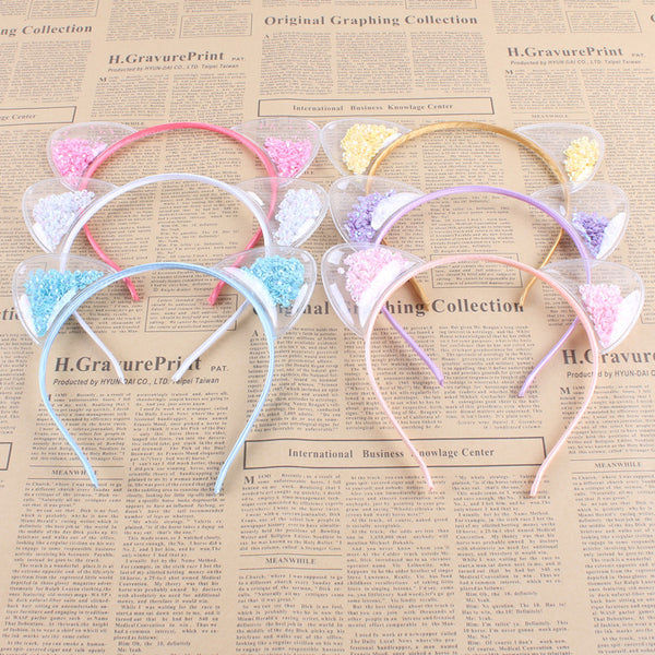 Kattenoortjes Haarband – glitter kattenoortjes diadeem