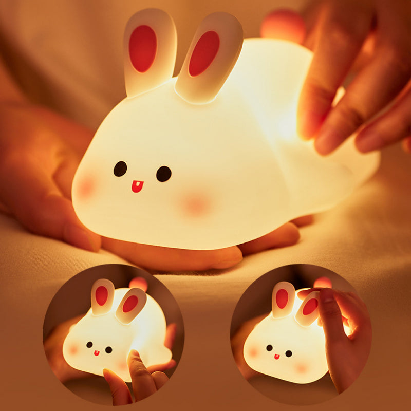 Schattige LED Nachtlamp Touch Sensor Konijn Silikon Lamp