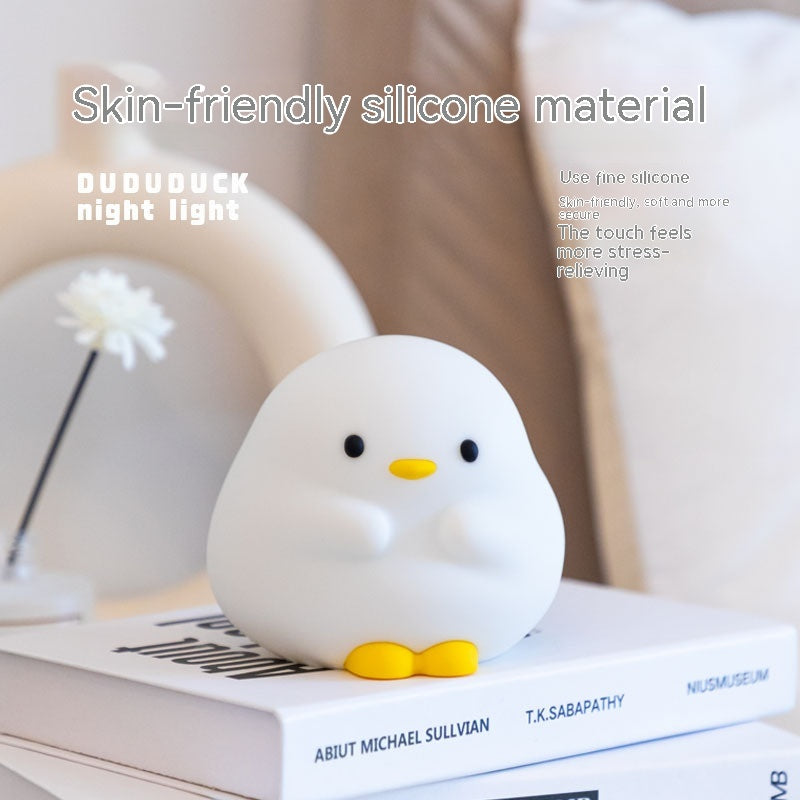 Schattige Eend LED Nachtlamp Cartoon Silicoon Oplaadbaar