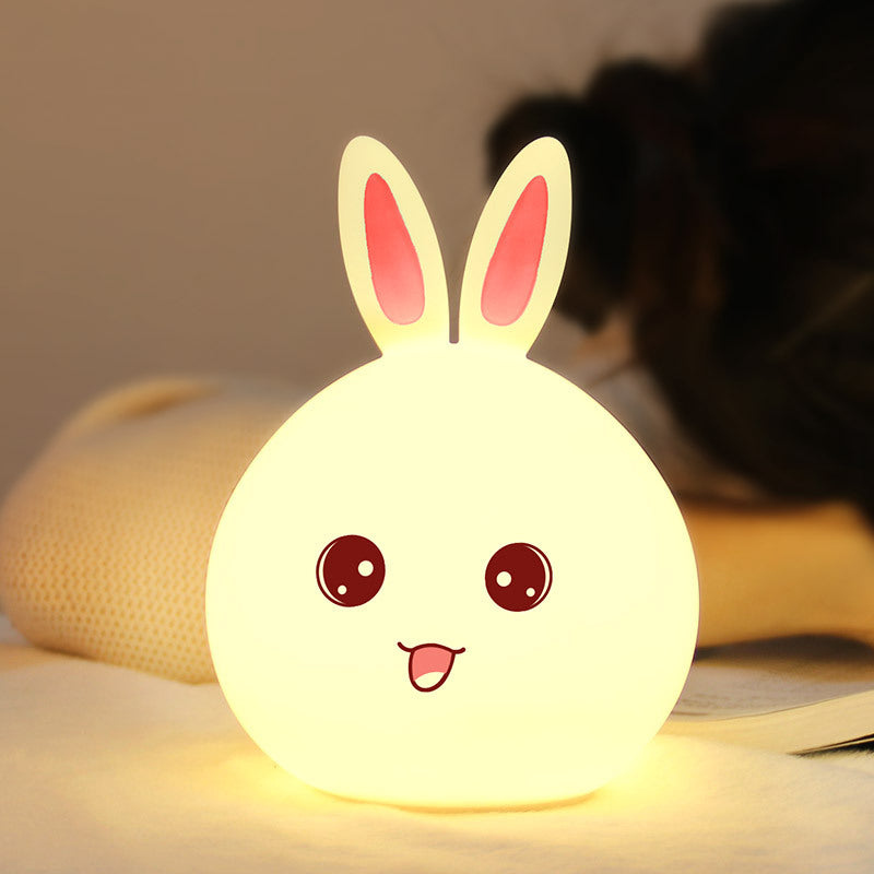 Glow Konijn Nachtlamp – zacht silicone konijn nachtlampje