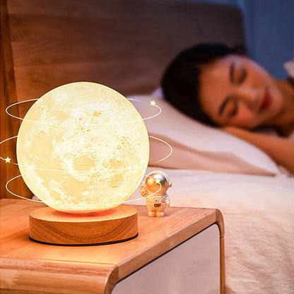 Creatieve 3D Magnetische Zwevende Maanlamp met Aanraakbediening