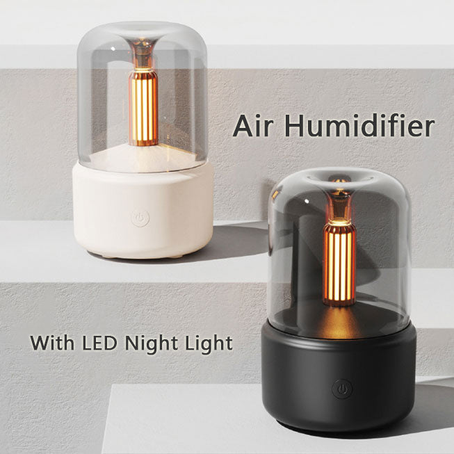 Sfeerverlichting Luchtbevochtiger Kaarslicht Aroma Diffuser 120ml