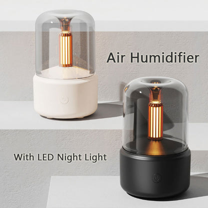 Sfeerverlichting Luchtbevochtiger Kaarslicht Aroma Diffuser 120ml