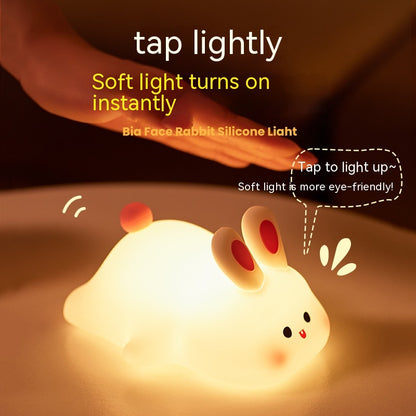 Schattige LED Nachtlamp Touch Sensor Konijn Silikon Lamp