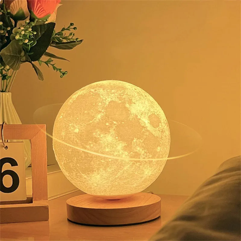 Creatieve 3D Magnetische Zwevende Maanlamp met Aanraakbediening