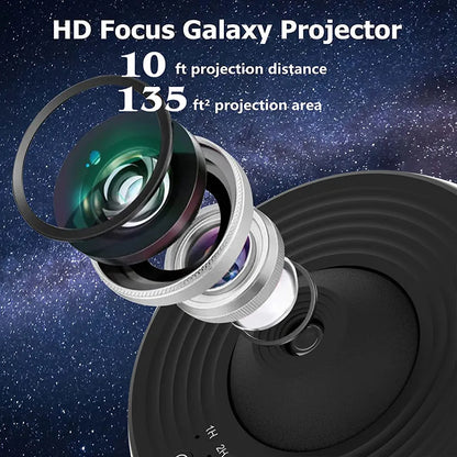 Sterrenprojector Galaxy Nachtlamp 360 Rotatie