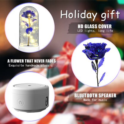 Creatieve 2-in-1 Rozen LED Lamp en Bluetooth Luidspreker