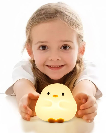 Schattige Eend LED Nachtlamp Cartoon Silicoon Oplaadbaar