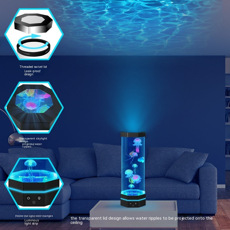 Jellyfish Lava Lamp - 17 Kleuren Veranderende Jellyfish Lamp