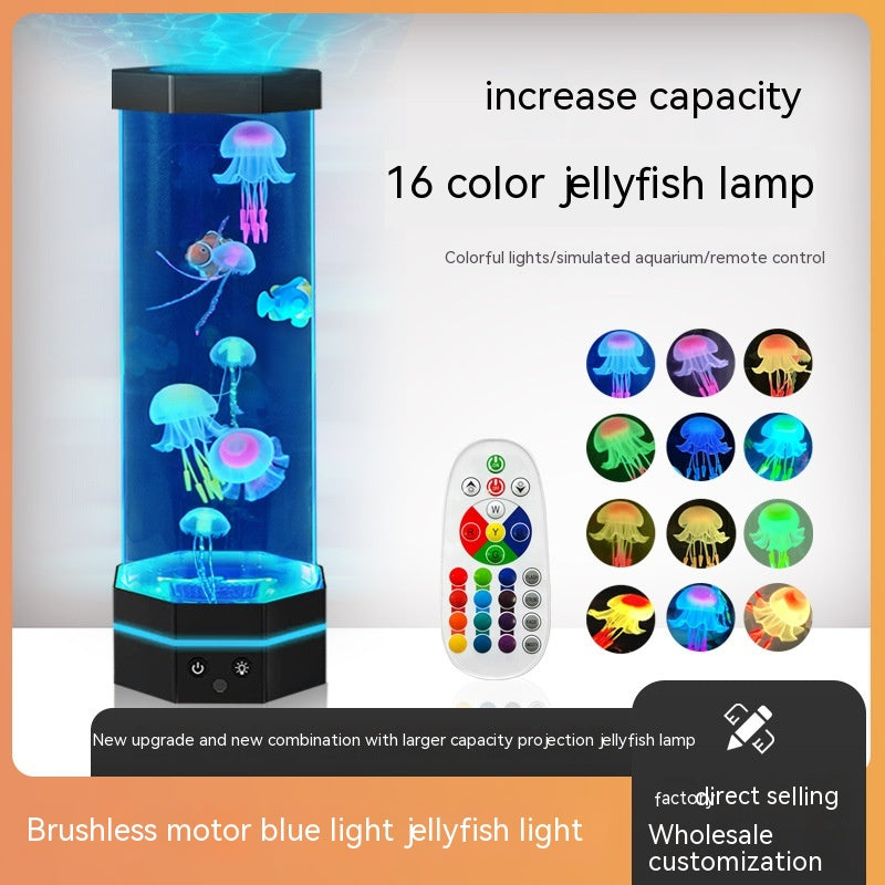 Jellyfish Lava Lamp - 17 Kleuren Veranderende Jellyfish Lamp