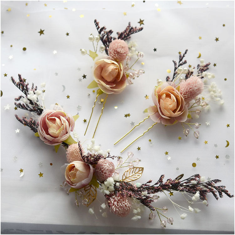 Bruids Haaraccessoire – 3-delige bruids haarset