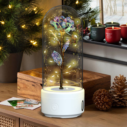 Creatieve 2-in-1 Rozen LED Lamp en Bluetooth Luidspreker