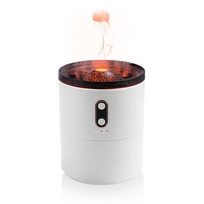 Vulkaanvlam Aroma Essentile Olie Diffuser met Nachtlamp