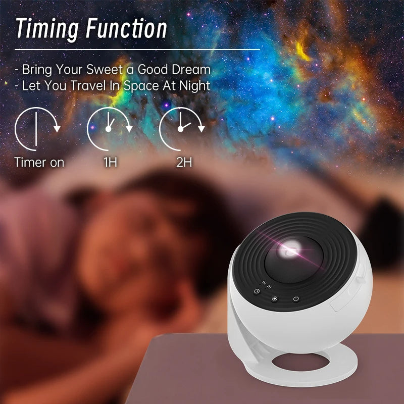 Sterrenprojector Galaxy Nachtlamp 360 Rotatie