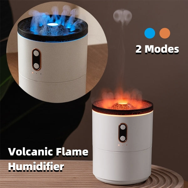 Vulkaanvlam Aroma Essentile Olie Diffuser met Nachtlamp