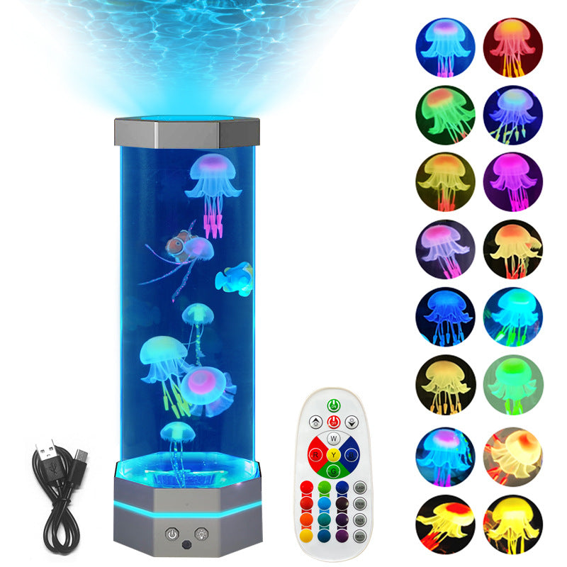 Jellyfish Lava Lamp - 17 Kleuren Veranderende Jellyfish Lamp