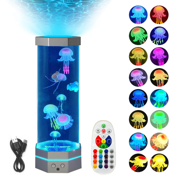 Jellyfish Lava Lamp - 17 Kleuren Veranderende Jellyfish Lamp