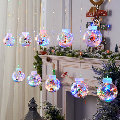 Sfeervolle Kerstgordijnlamp met Sneeuwman