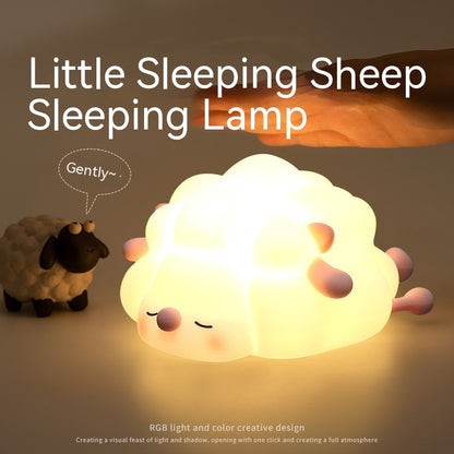 Schattige Siliconen Nachtlamp Schaap Cartoon voor Kinderen
