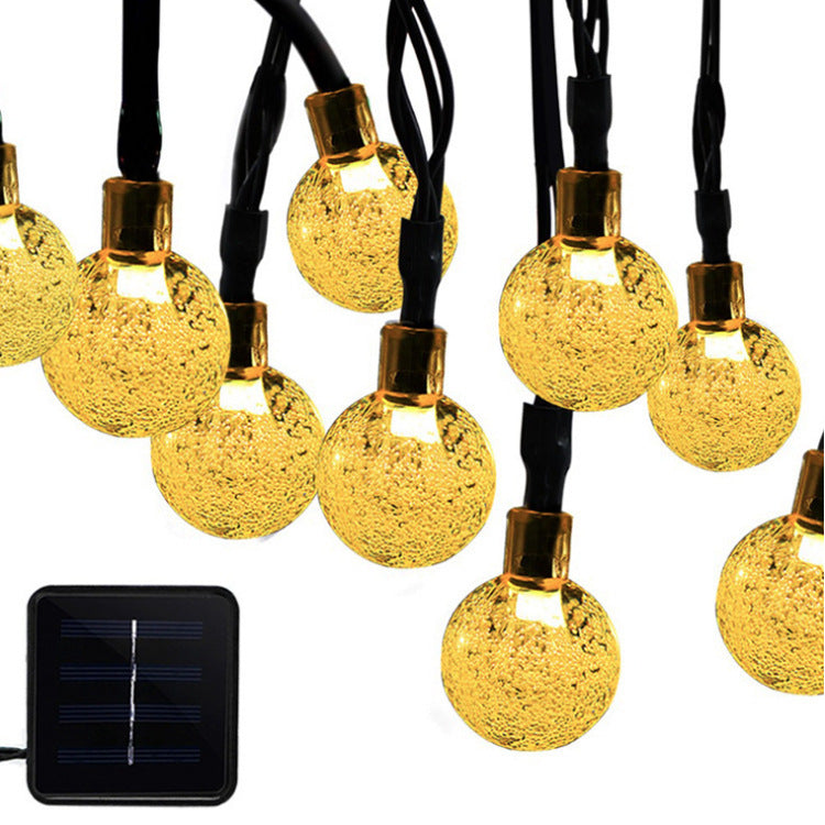 Remote Control Usb Bubble Ball Outdoor Holiday Decoration String Light