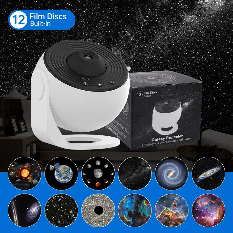 Sterrenprojector Galaxy Nachtlamp 360 Rotatie
